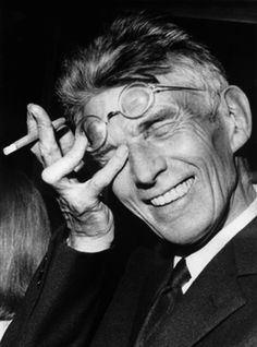 photo of samuel beckett sitting