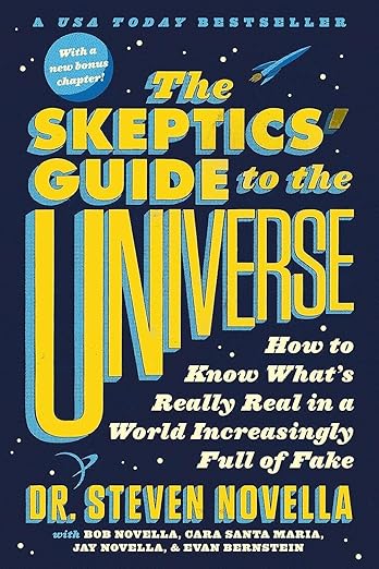 book cover for skeptics guide to the universe