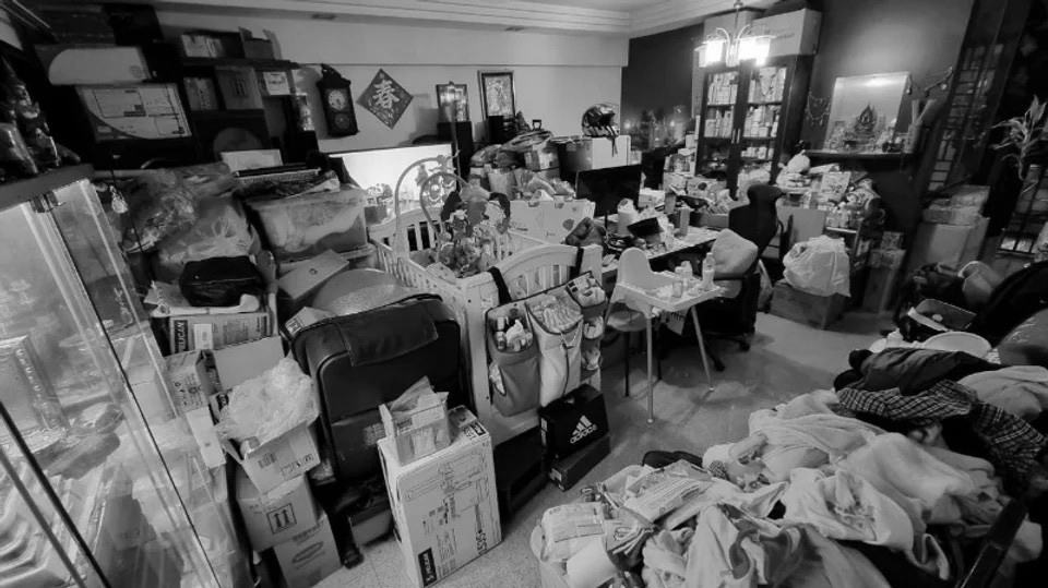 a house full of clutter