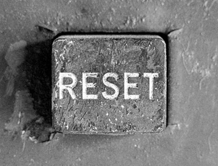 photo of a reset button